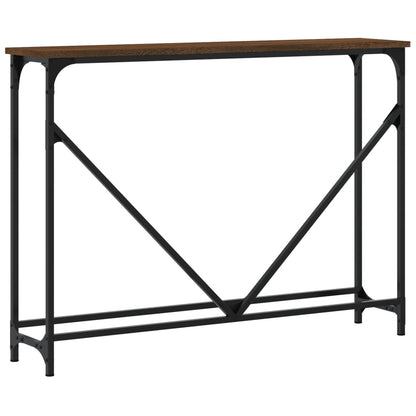Konsolentisch Braun Eichen-Optik 102x22,5x75 cm Holzwerkstoff - Pazzar.ch