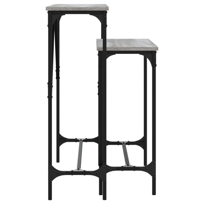 Konsolentische 2 Stk. Grau Sonoma Holzwerkstoff - Pazzar.ch