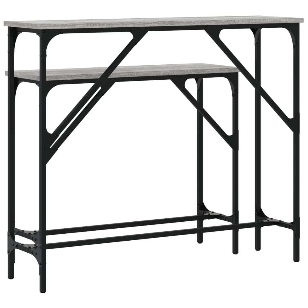 Konsolentische 2 Stk. Grau Sonoma Holzwerkstoff - Pazzar.ch