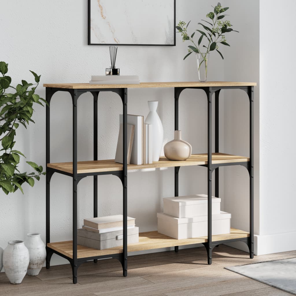 Konsolentisch Sonoma-Eiche 102x35x90 cm Holzwerkstoff - Pazzar.ch