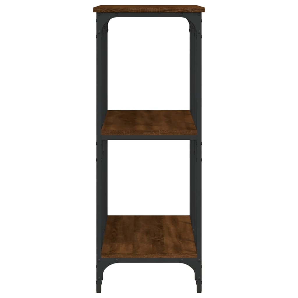 Konsolentisch Braun Eichen-Optik 102x35x90 cm Holzwerkstoff - Pazzar.ch