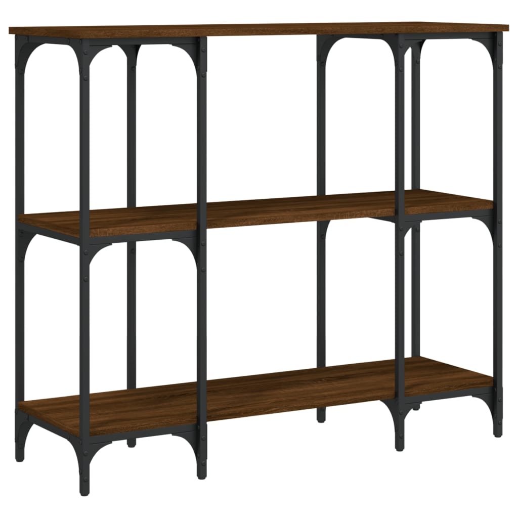 Konsolentisch Braun Eichen-Optik 102x35x90 cm Holzwerkstoff - Pazzar.ch