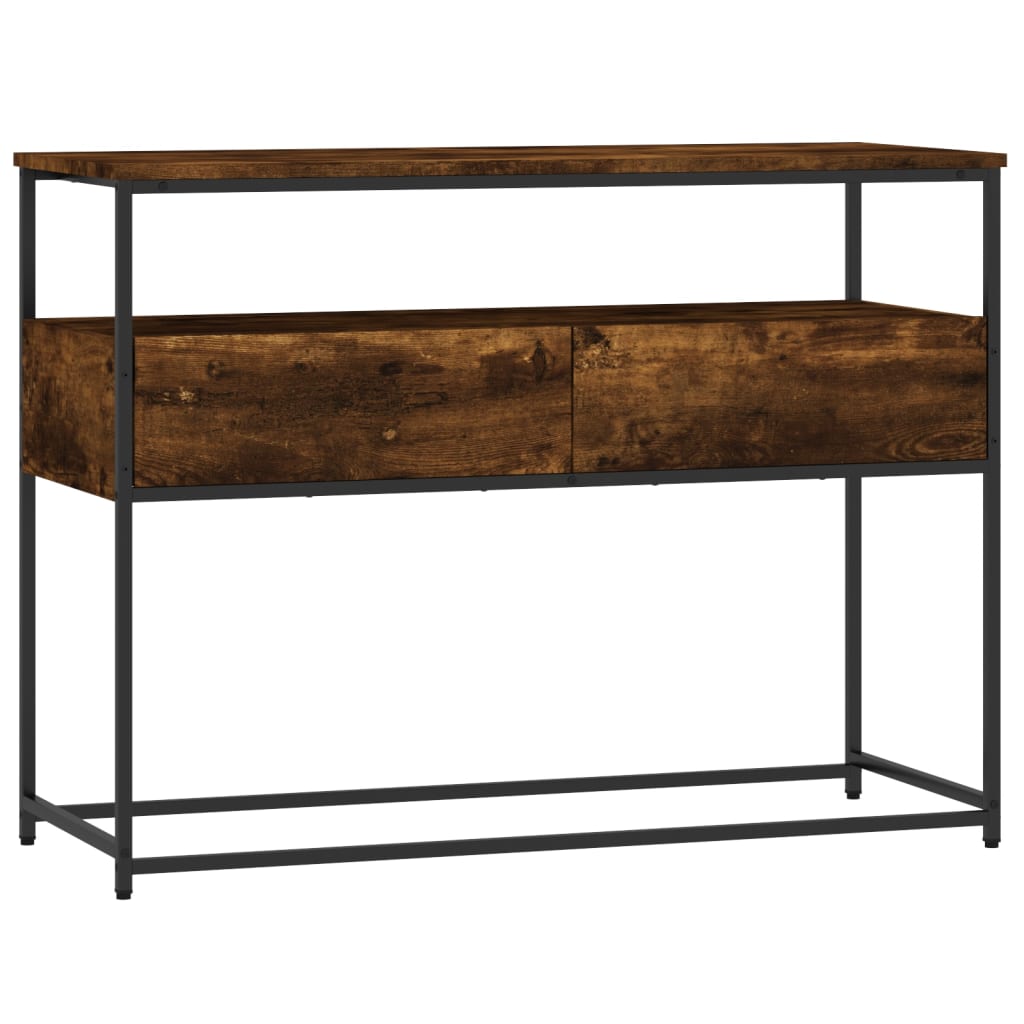 Konsolentisch Räuchereiche 100x40x75 cm Holzwerkstoff - Pazzar.ch