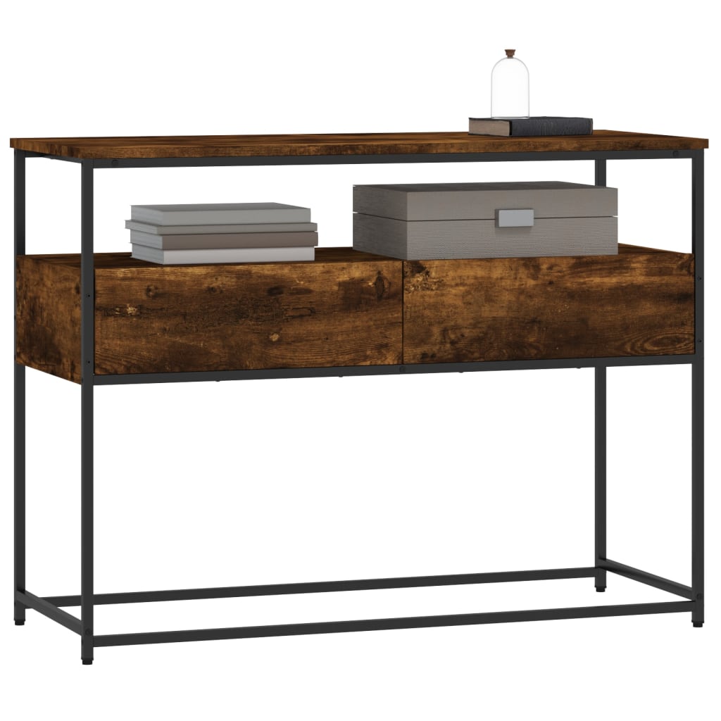 Konsolentisch Räuchereiche 100x40x75 cm Holzwerkstoff - Pazzar.ch