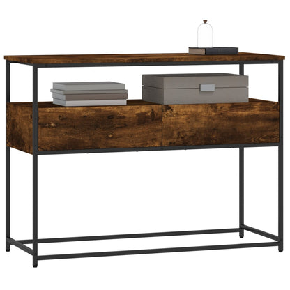 Konsolentisch Räuchereiche 100x40x75 cm Holzwerkstoff - Pazzar.ch