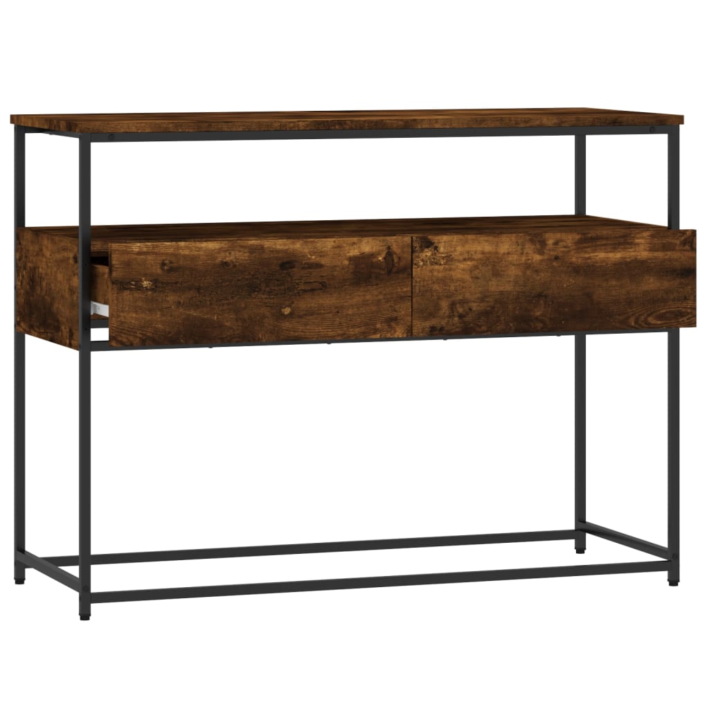 Konsolentisch Räuchereiche 100x40x75 cm Holzwerkstoff - Pazzar.ch