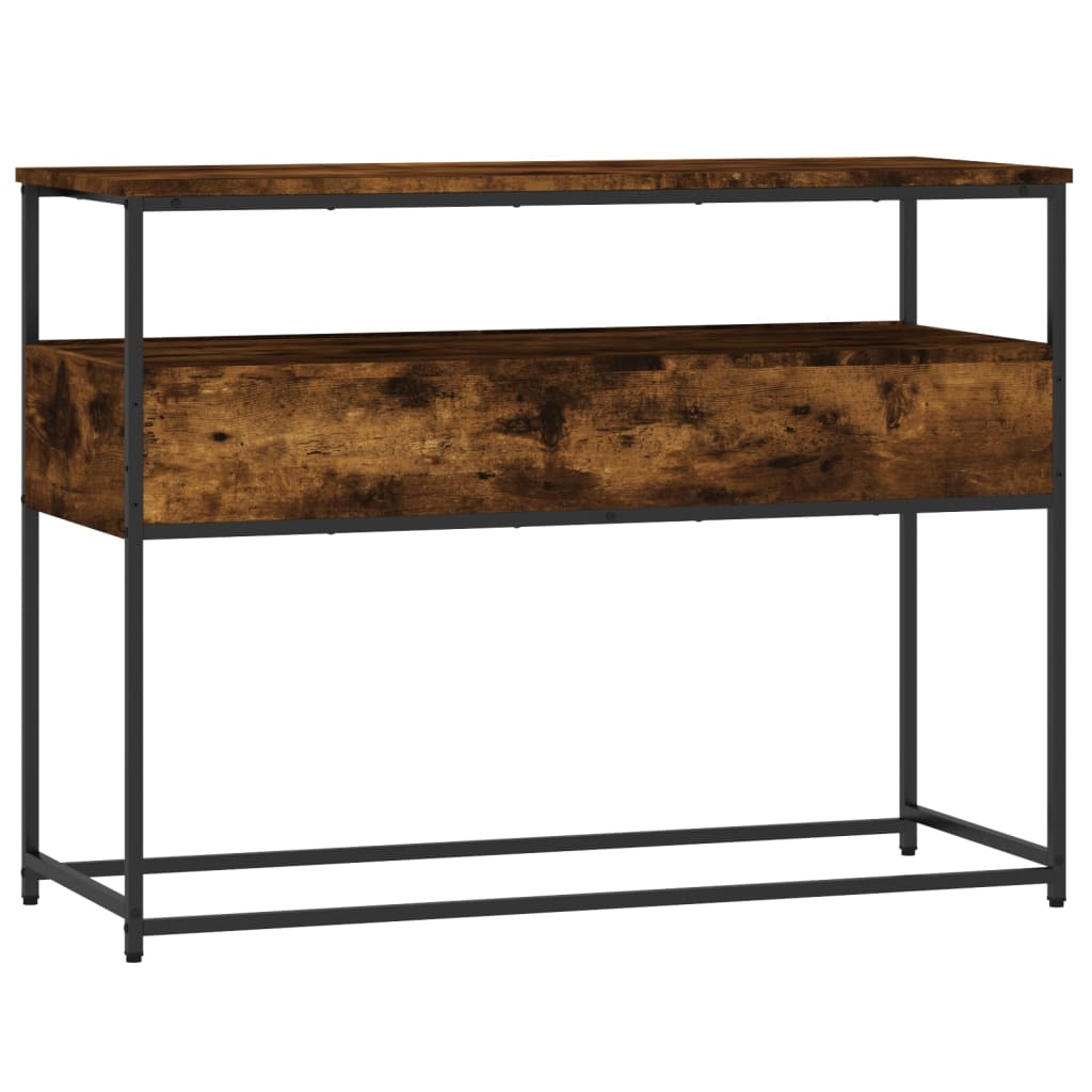 Konsolentisch Räuchereiche 100x40x75 cm Holzwerkstoff - Pazzar.ch