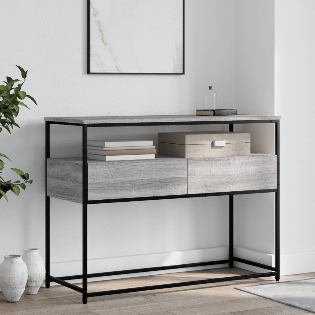 Konsolentisch Grau Sonoma 100x40x75 cm Holzwerkstoff - Pazzar.ch