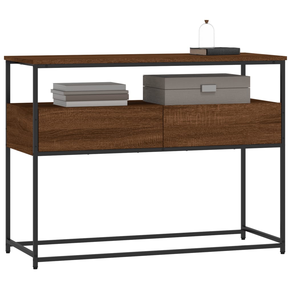 Konsolentisch Braun Eichen-Optik 100x40x75 cm Holzwerkstoff - Pazzar.ch