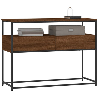 Konsolentisch Braun Eichen-Optik 100x40x75 cm Holzwerkstoff - Pazzar.ch