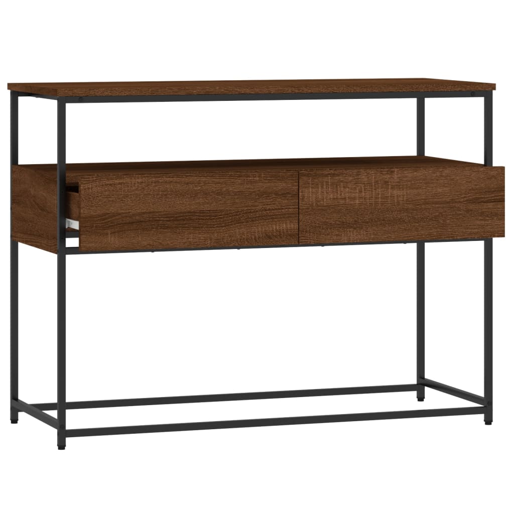 Konsolentisch Braun Eichen-Optik 100x40x75 cm Holzwerkstoff - Pazzar.ch