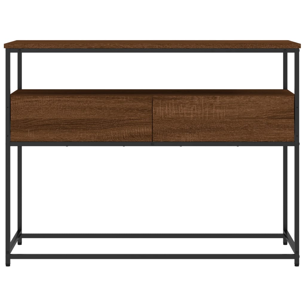Konsolentisch Braun Eichen-Optik 100x40x75 cm Holzwerkstoff - Pazzar.ch