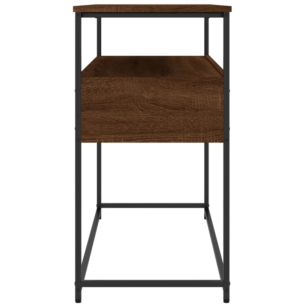 Konsolentisch Braun Eichen-Optik 100x40x75 cm Holzwerkstoff - Pazzar.ch