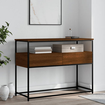 Konsolentisch Braun Eichen-Optik 100x40x75 cm Holzwerkstoff - Pazzar.ch