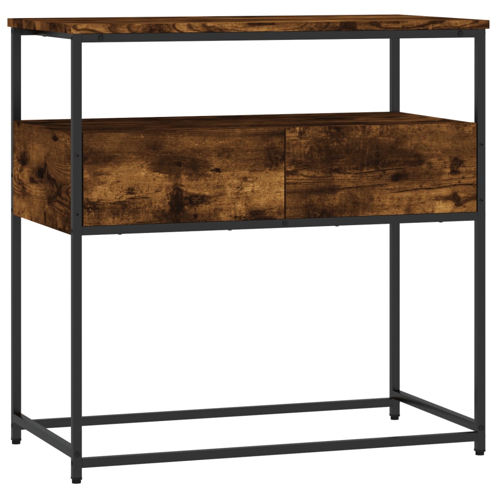 Konsolentisch Räuchereiche 75x40x75 cm Holzwerkstoff - Pazzar.ch