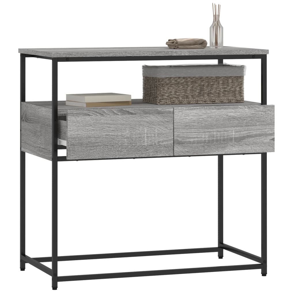 Konsolentisch Grau Sonoma 75x40x75 cm Holzwerkstoff - Pazzar.ch