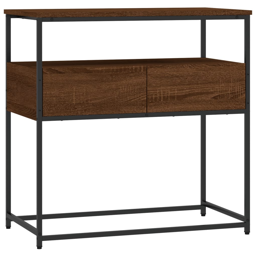 Konsolentisch Braun Eichen-Optik 75x40x75 cm Holzwerkstoff - Pazzar.ch