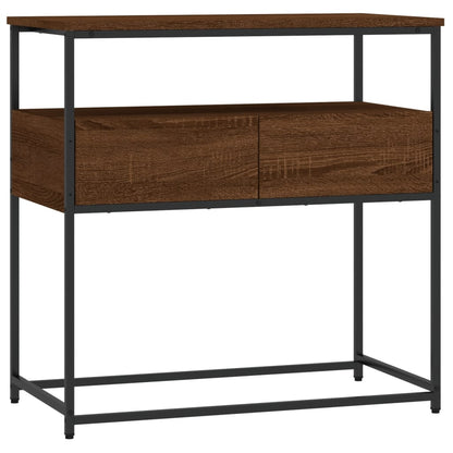 Konsolentisch Braun Eichen-Optik 75x40x75 cm Holzwerkstoff - Pazzar.ch