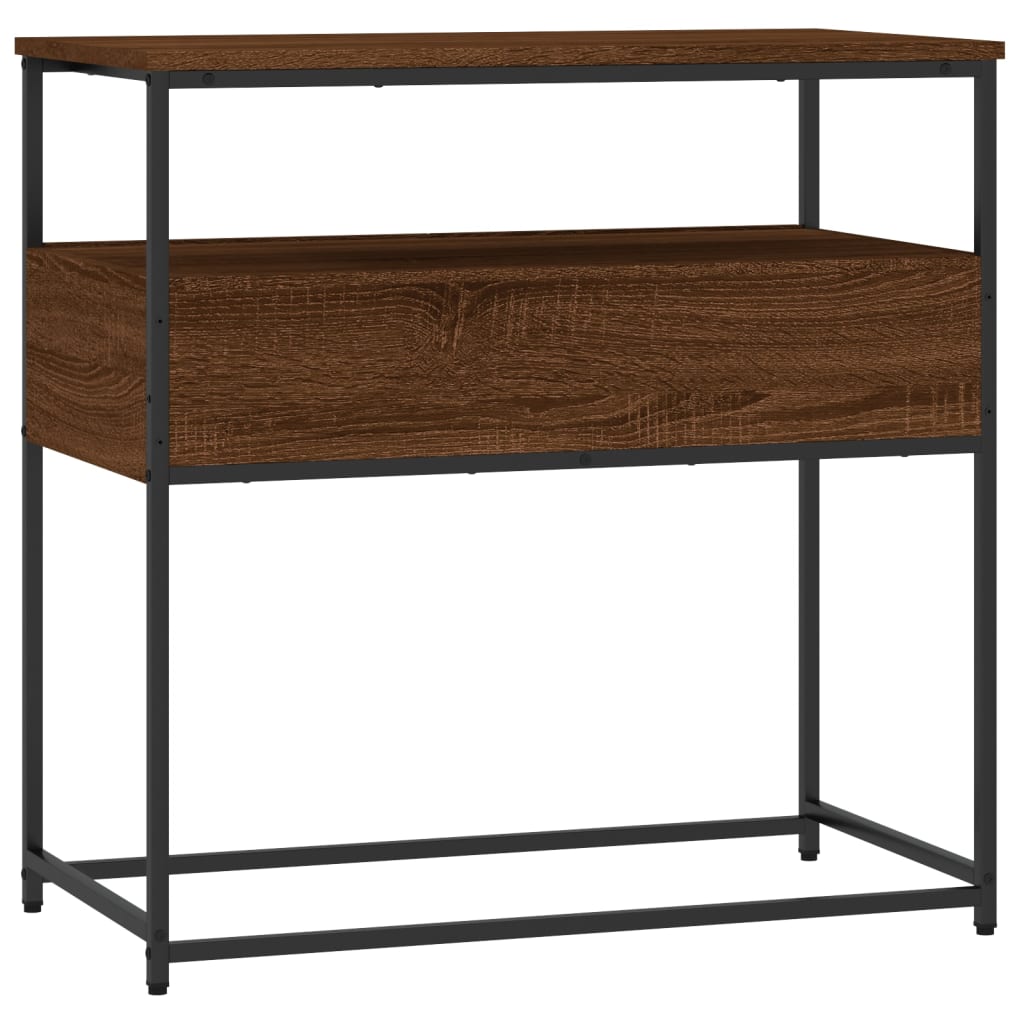 Konsolentisch Braun Eichen-Optik 75x40x75 cm Holzwerkstoff - Pazzar.ch