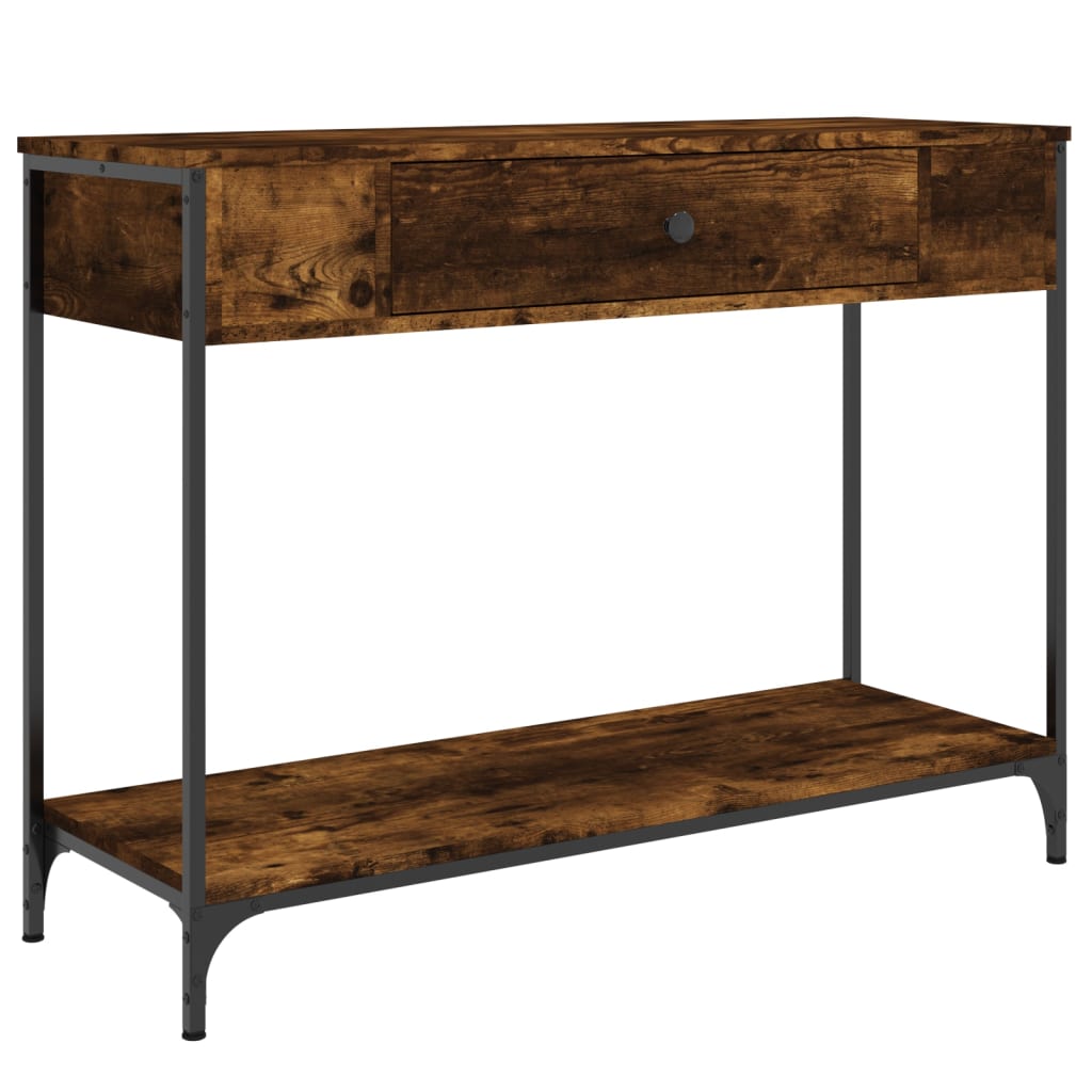 Konsolentisch Räuchereiche 100x34,5x75 cm Holzwerkstoff - Pazzar.ch