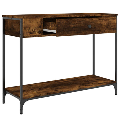 Konsolentisch Räuchereiche 100x34,5x75 cm Holzwerkstoff - Pazzar.ch