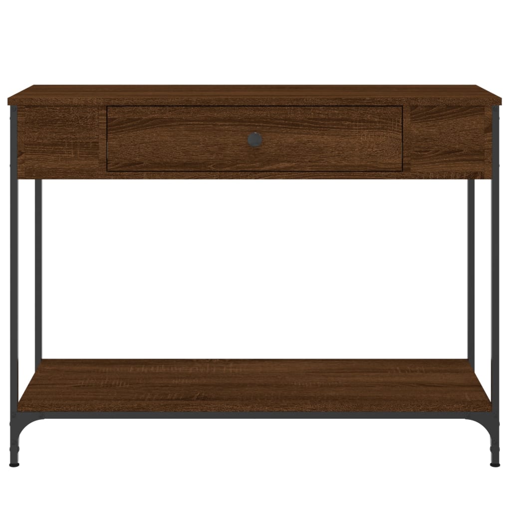 Konsolentisch Braun Eichen-Optik 100x34,5x75 cm Holzwerkstoff - Pazzar.ch