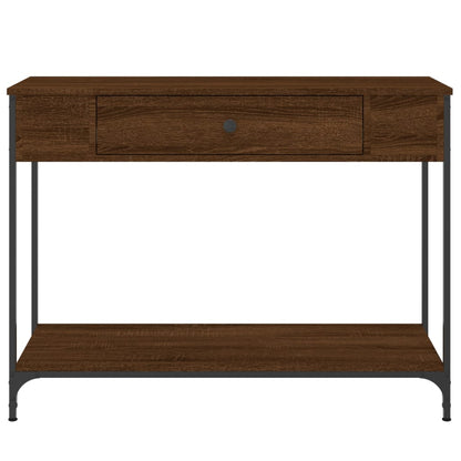 Konsolentisch Braun Eichen-Optik 100x34,5x75 cm Holzwerkstoff - Pazzar.ch