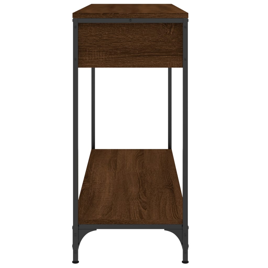Konsolentisch Braun Eichen-Optik 100x34,5x75 cm Holzwerkstoff - Pazzar.ch