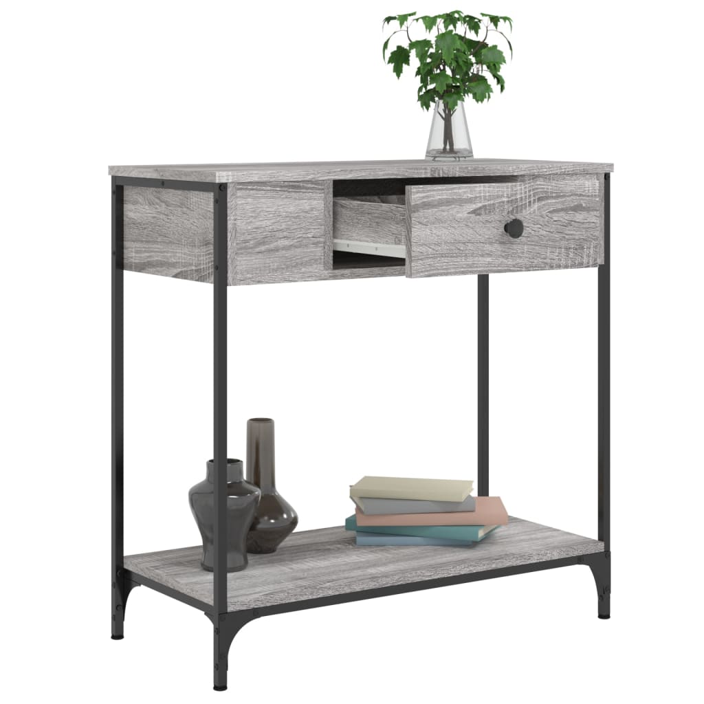Konsolentisch Grau Sonoma 75x34,5x75 cm Holzwerkstoff - Pazzar.ch