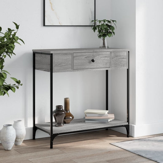 Konsolentisch Grau Sonoma 75x34,5x75 cm Holzwerkstoff - Pazzar.ch
