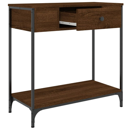 Konsolentisch Braun Eichen-Optik 75x34,5x75 cm Holzwerkstoff - Pazzar.ch