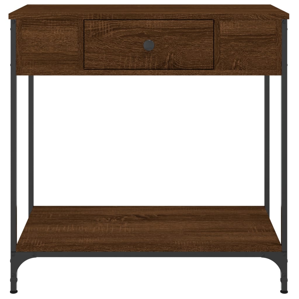 Konsolentisch Braun Eichen-Optik 75x34,5x75 cm Holzwerkstoff - Pazzar.ch