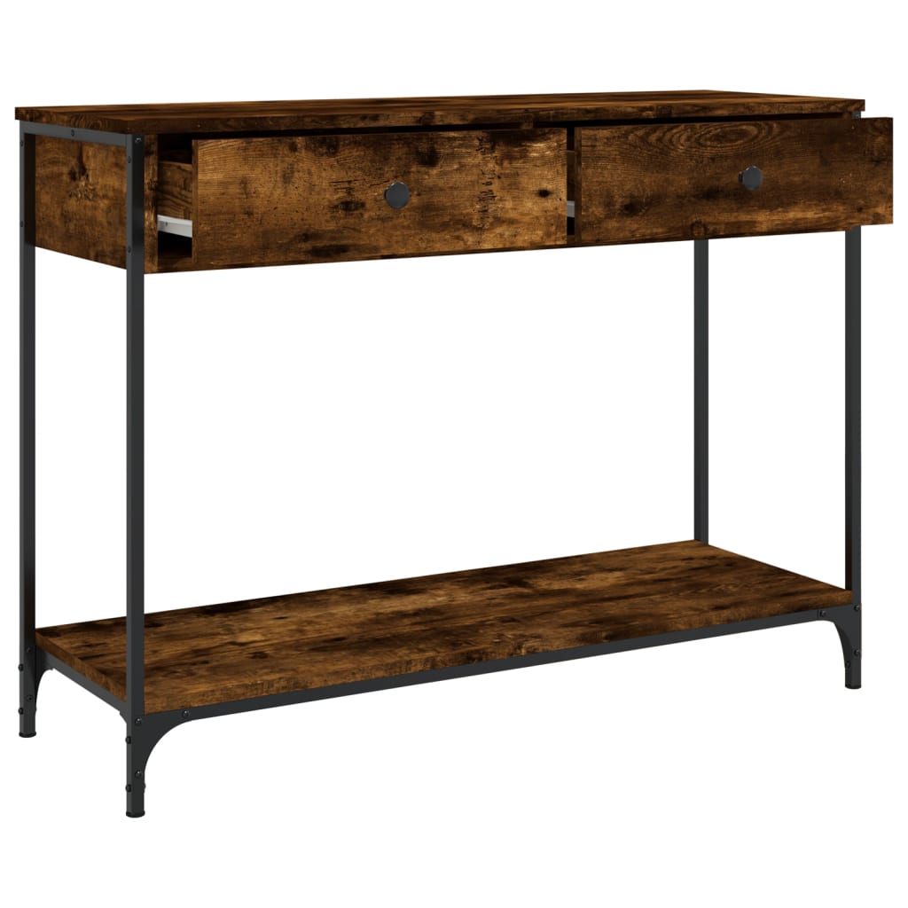 Konsolentisch Räuchereiche 100x34,5x75 cm Holzwerkstoff - Pazzar.ch
