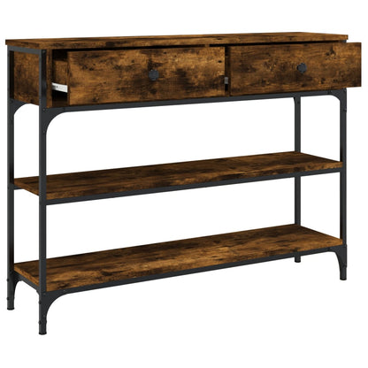 Konsolentisch Räuchereiche 100x25x75 cm Holzwerkstoff - Pazzar.ch