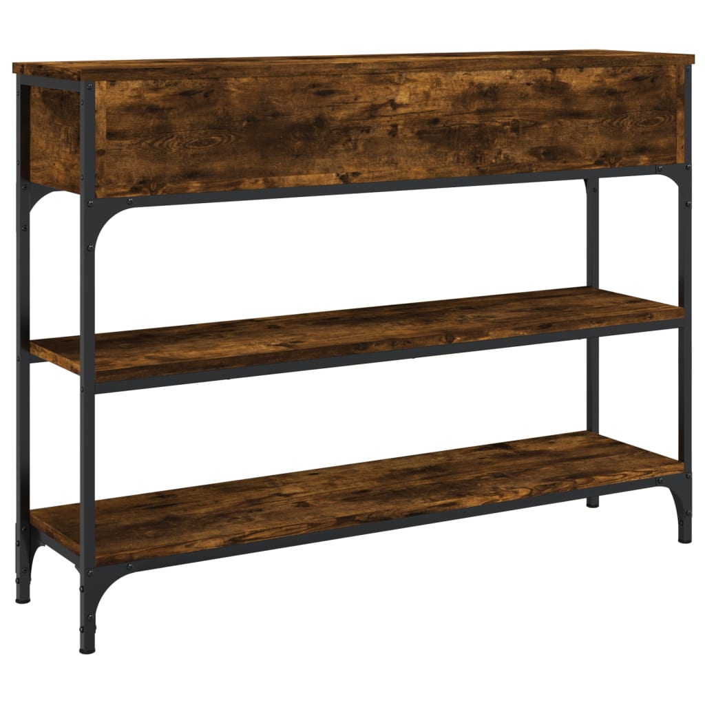 Konsolentisch Räuchereiche 100x25x75 cm Holzwerkstoff - Pazzar.ch