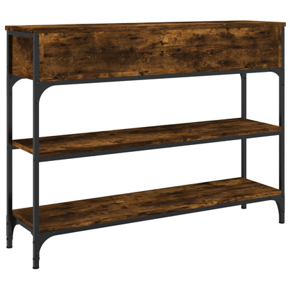 Konsolentisch Räuchereiche 100x25x75 cm Holzwerkstoff - Pazzar.ch