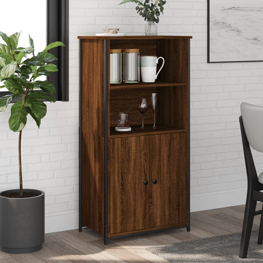 Highboard Braun Eichen-Optik 62x36x121,5 cm Holzwerkstoff - Pazzar.ch