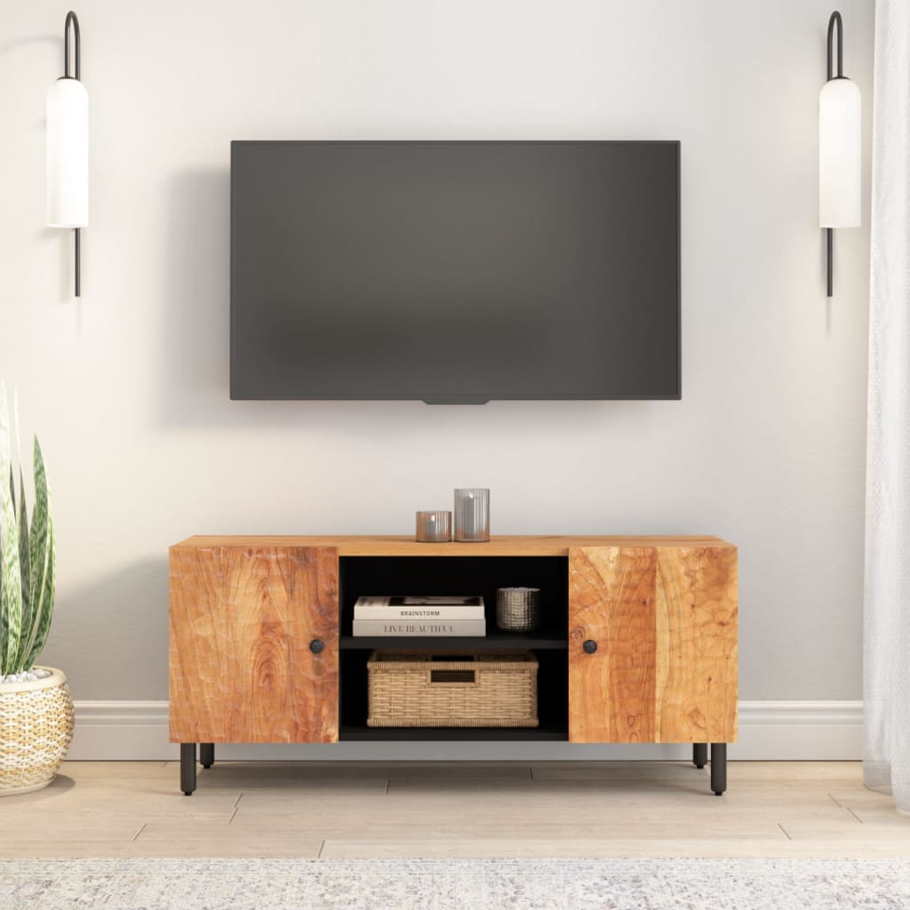 TV-Schrank 105x33x46 cm Massivholz Akazie - Pazzar.ch