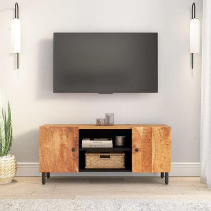 TV-Schrank 105x33x46 cm Massivholz Akazie - Pazzar.ch