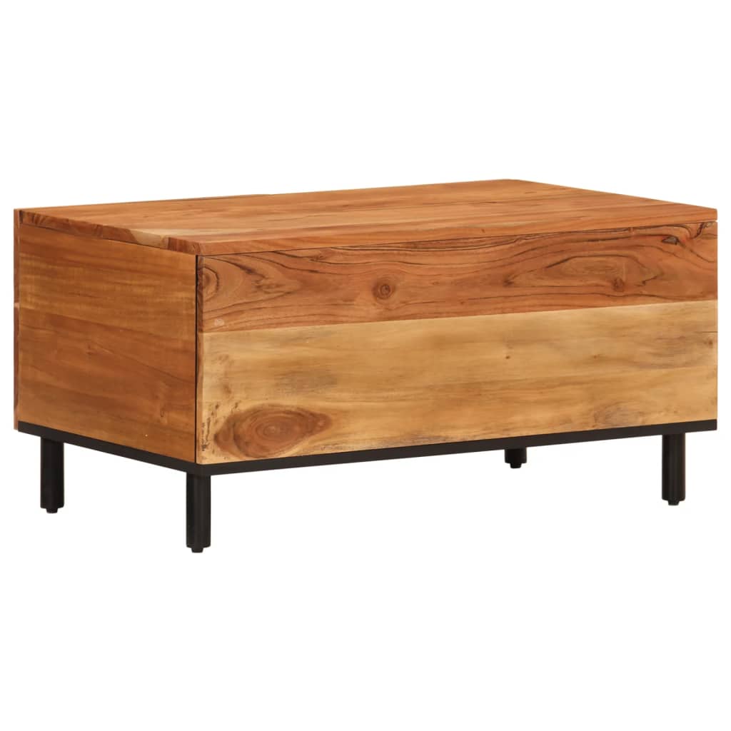 Couchtisch 80x50x40 cm Massivholz Akazie - Pazzar.ch
