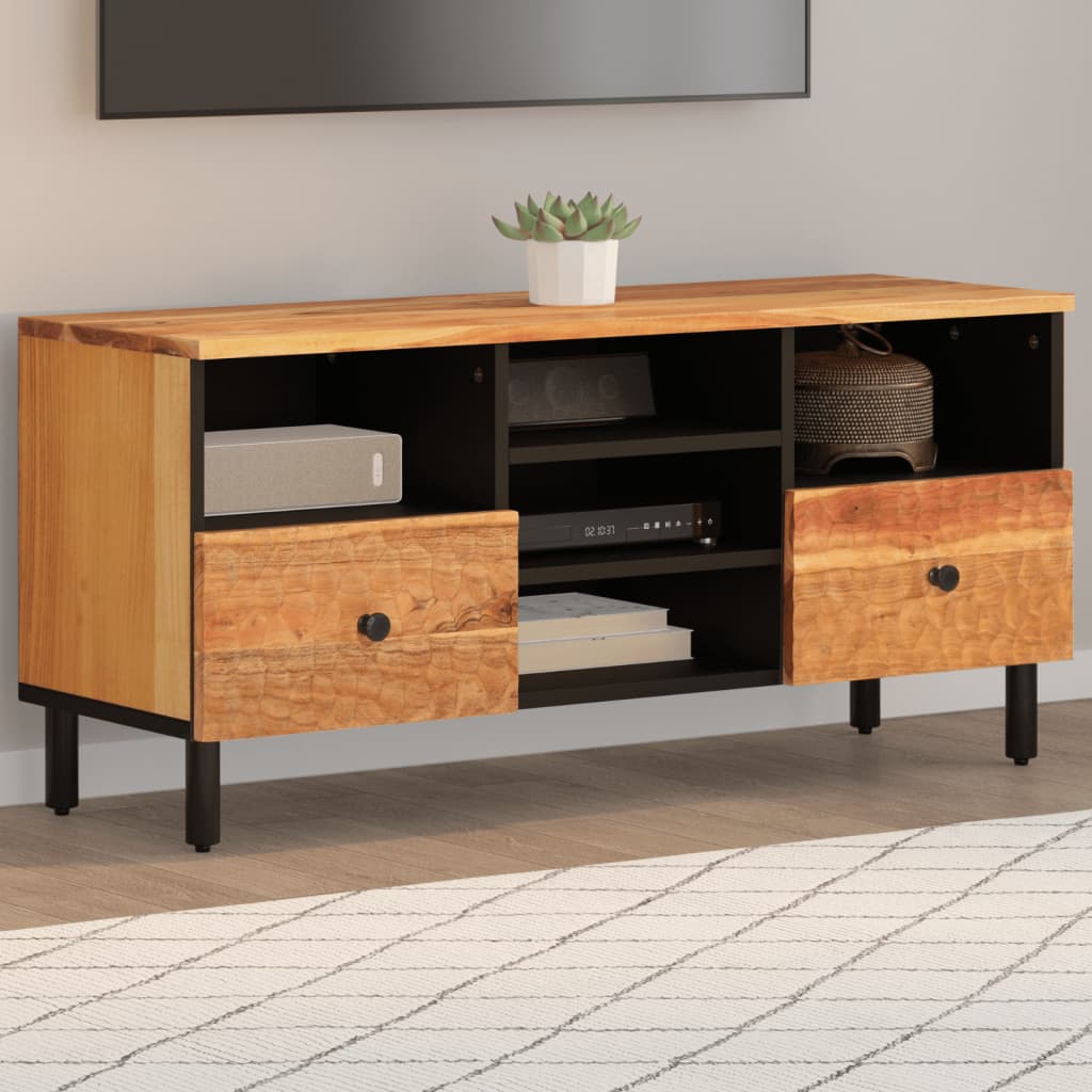 TV-Schrank 100x33x46 cm Massivholz Akazie - Pazzar.ch