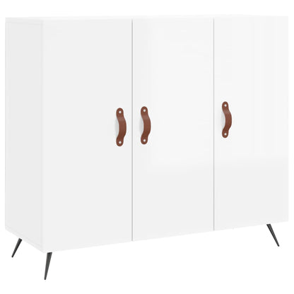 Sideboard Hochglanz-Weiß 90x34x80 cm Holzwerkstoff - Pazzar.ch