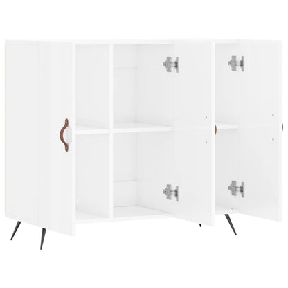 Sideboard Hochglanz-Weiß 90x34x80 cm Holzwerkstoff - Pazzar.ch