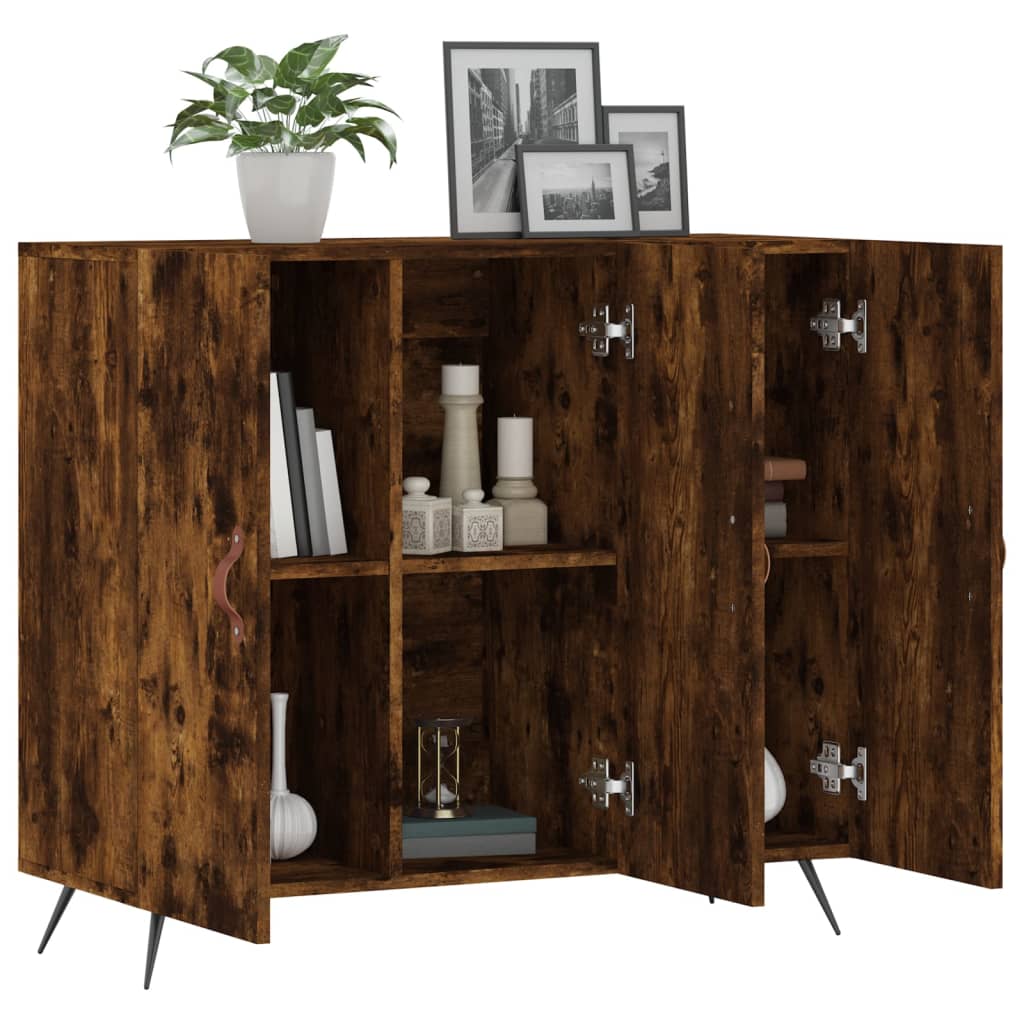 Sideboard Räuchereiche 90x34x80 cm Holzwerkstoff - Pazzar.ch