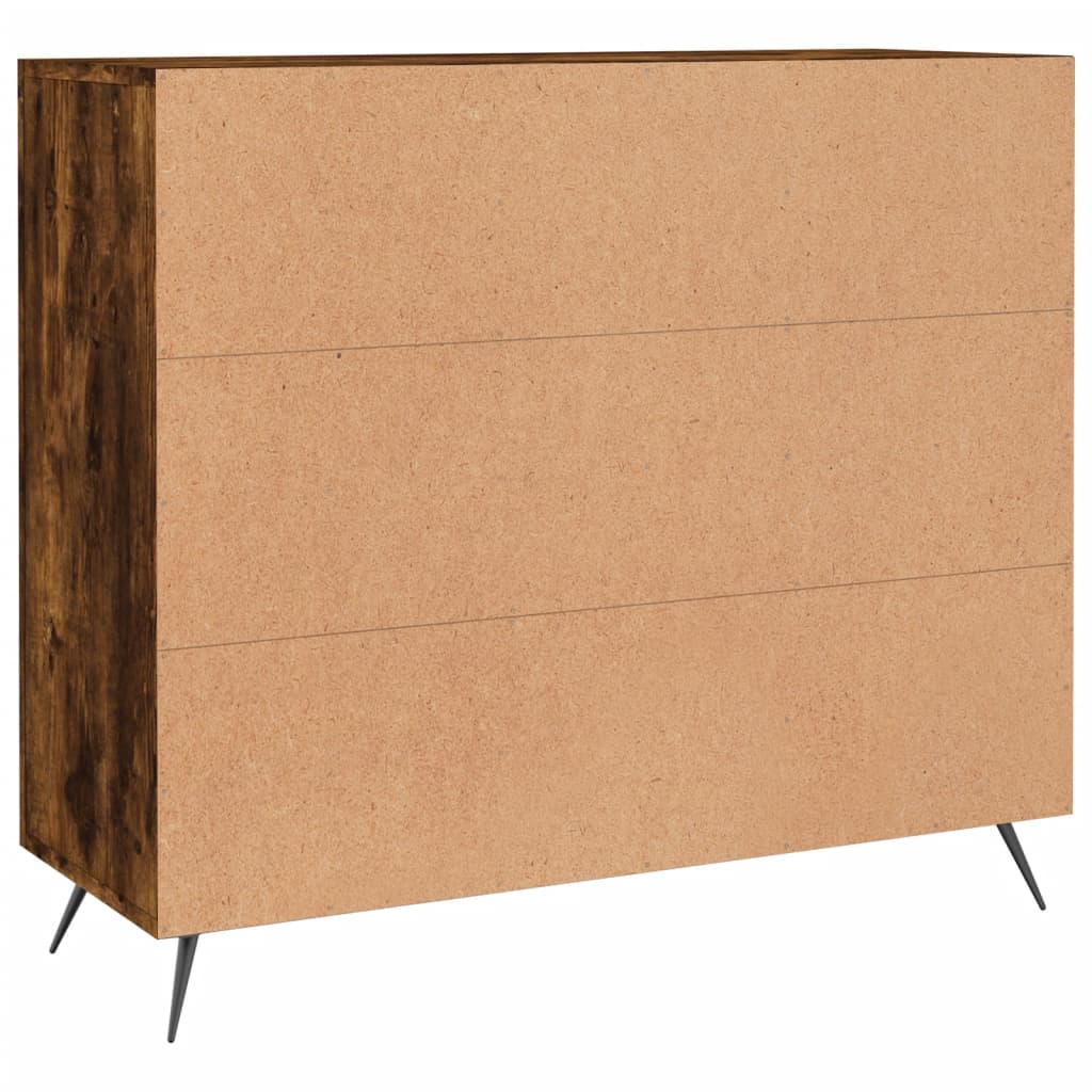 Sideboard Räuchereiche 90x34x80 cm Holzwerkstoff - Pazzar.ch