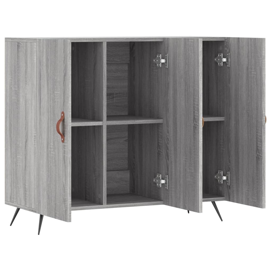 Sideboard Grau Sonoma 90x34x80 cm Holzwerkstoff - Pazzar.ch
