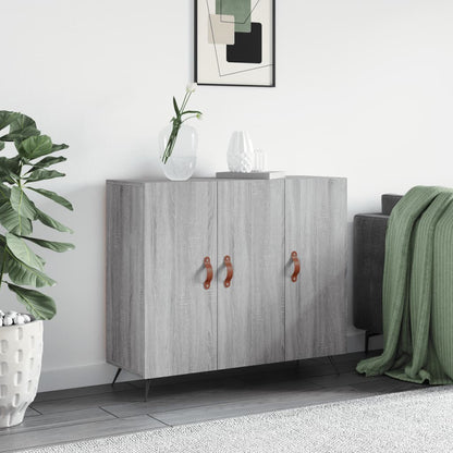 Sideboard Grau Sonoma 90x34x80 cm Holzwerkstoff - Pazzar.ch