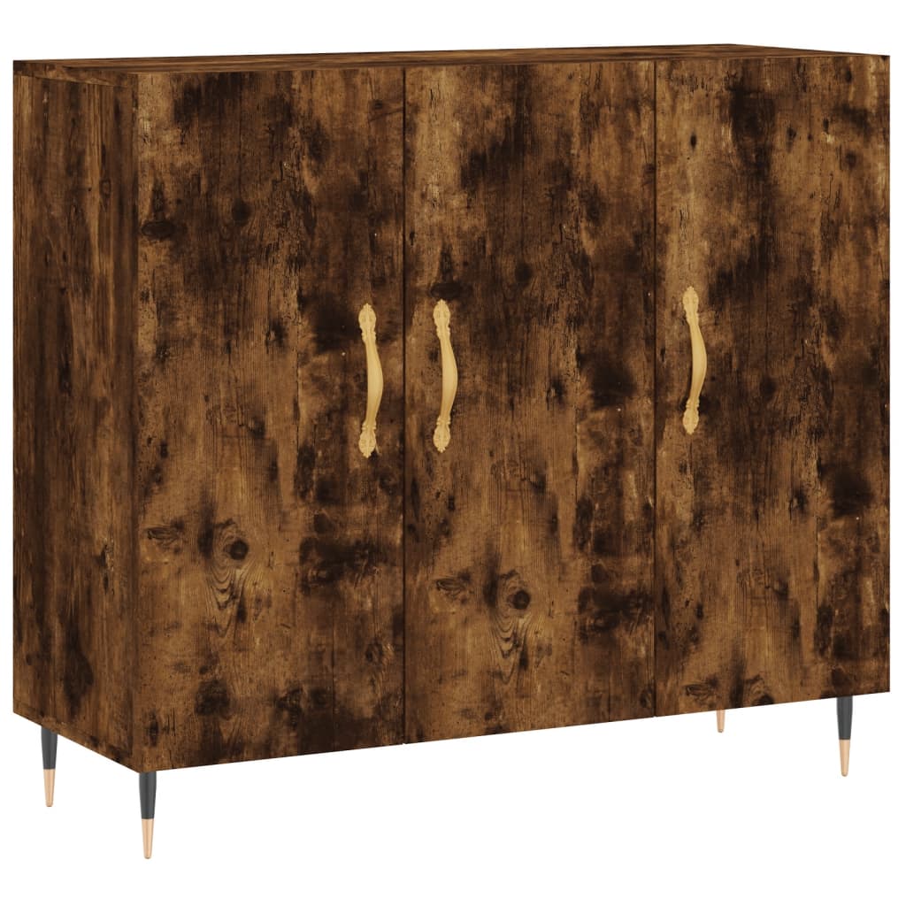 Sideboard Räuchereiche 90x34x80 cm Holzwerkstoff - Pazzar.ch