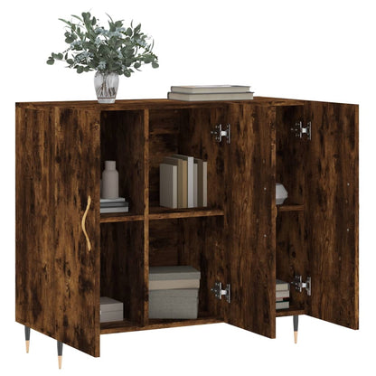 Sideboard Räuchereiche 90x34x80 cm Holzwerkstoff - Pazzar.ch