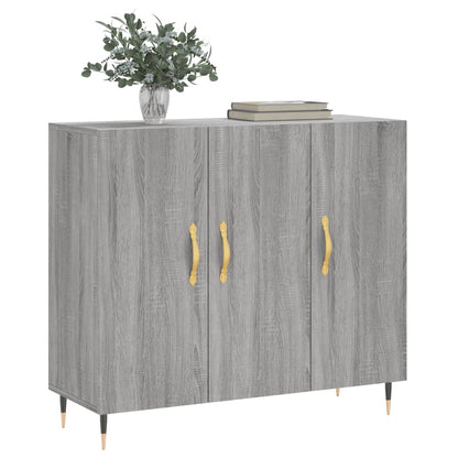 Sideboard Grau Sonoma 90x34x80 cm Holzwerkstoff - Pazzar.ch